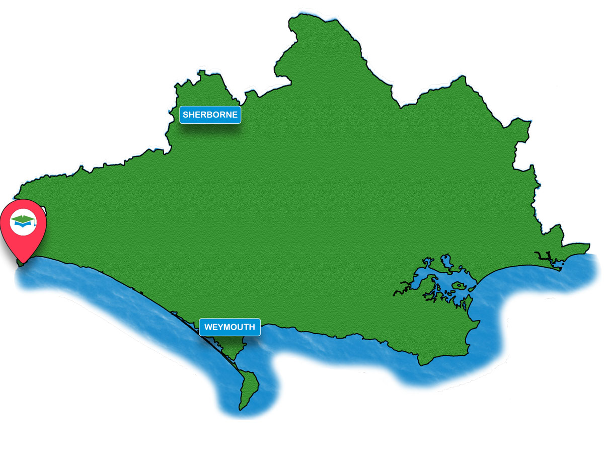 School trip Isle of Wight location map for Lyme Regis Museum